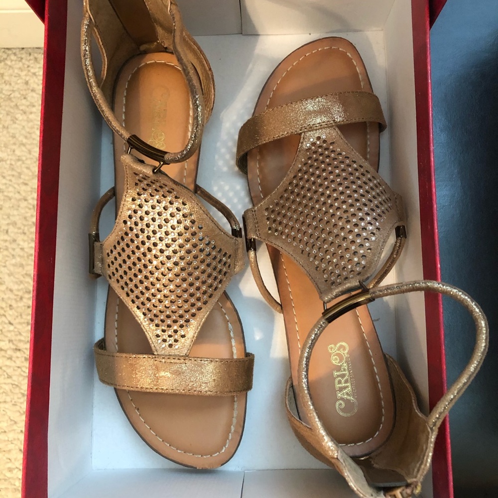 Gold sandals